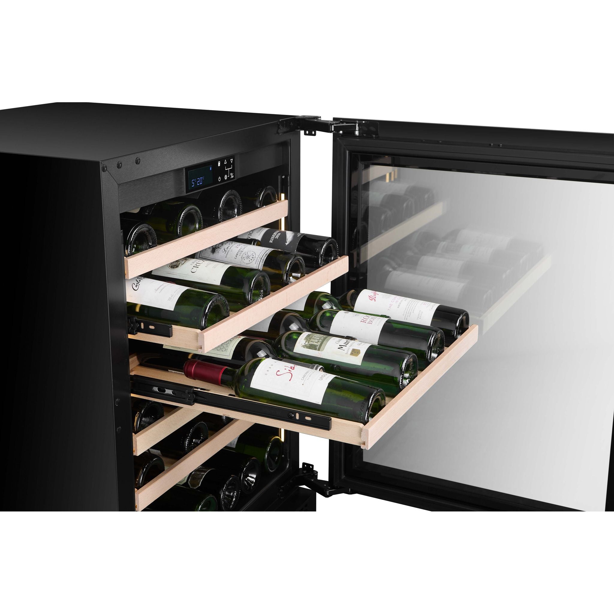 CELLA - 46 bottle Single Zone Wine cooler - W46S-BLACK