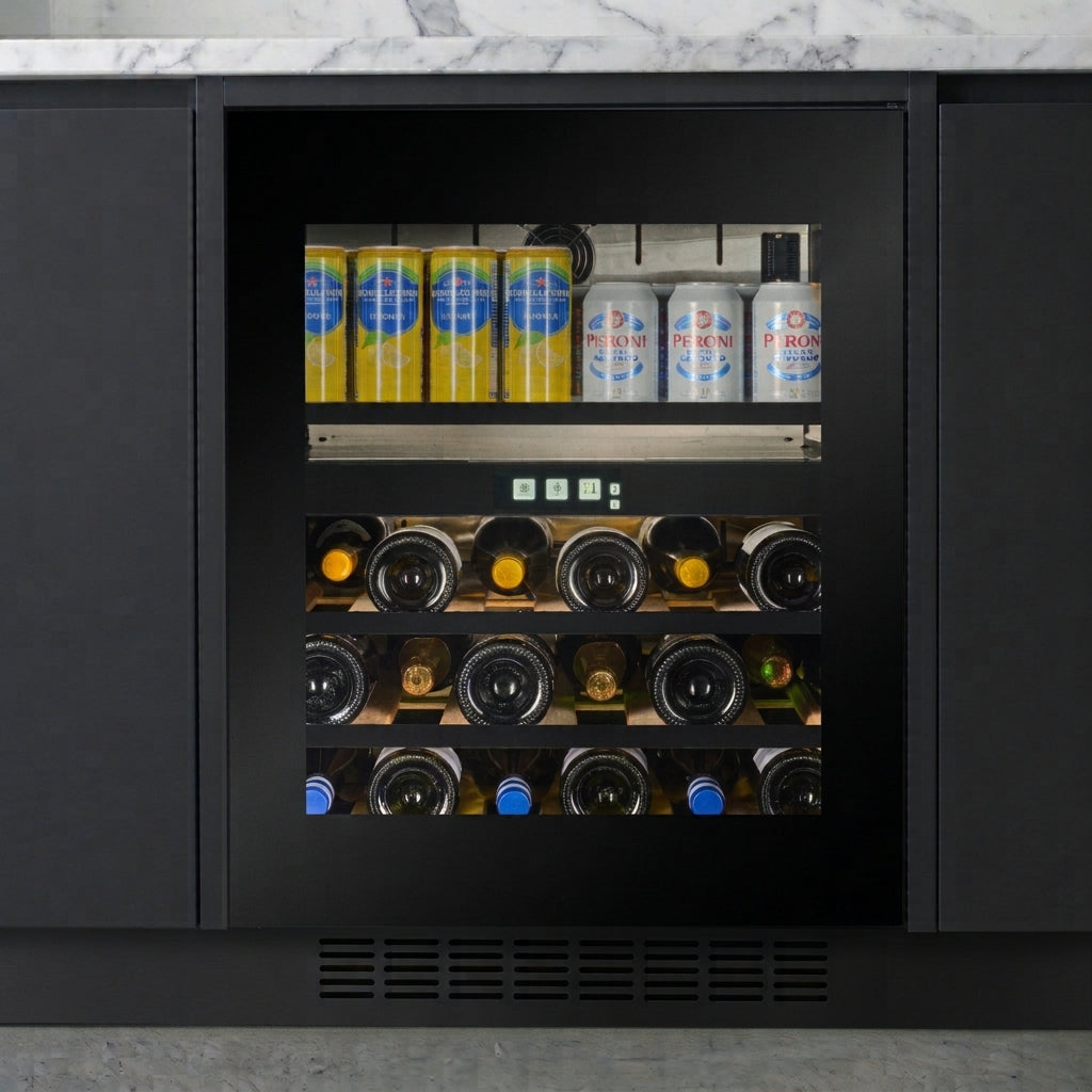 CELLA Beverage Centre (Wine & Beverage) - 600mm Handleless - Undercounter - WBV36B-TO