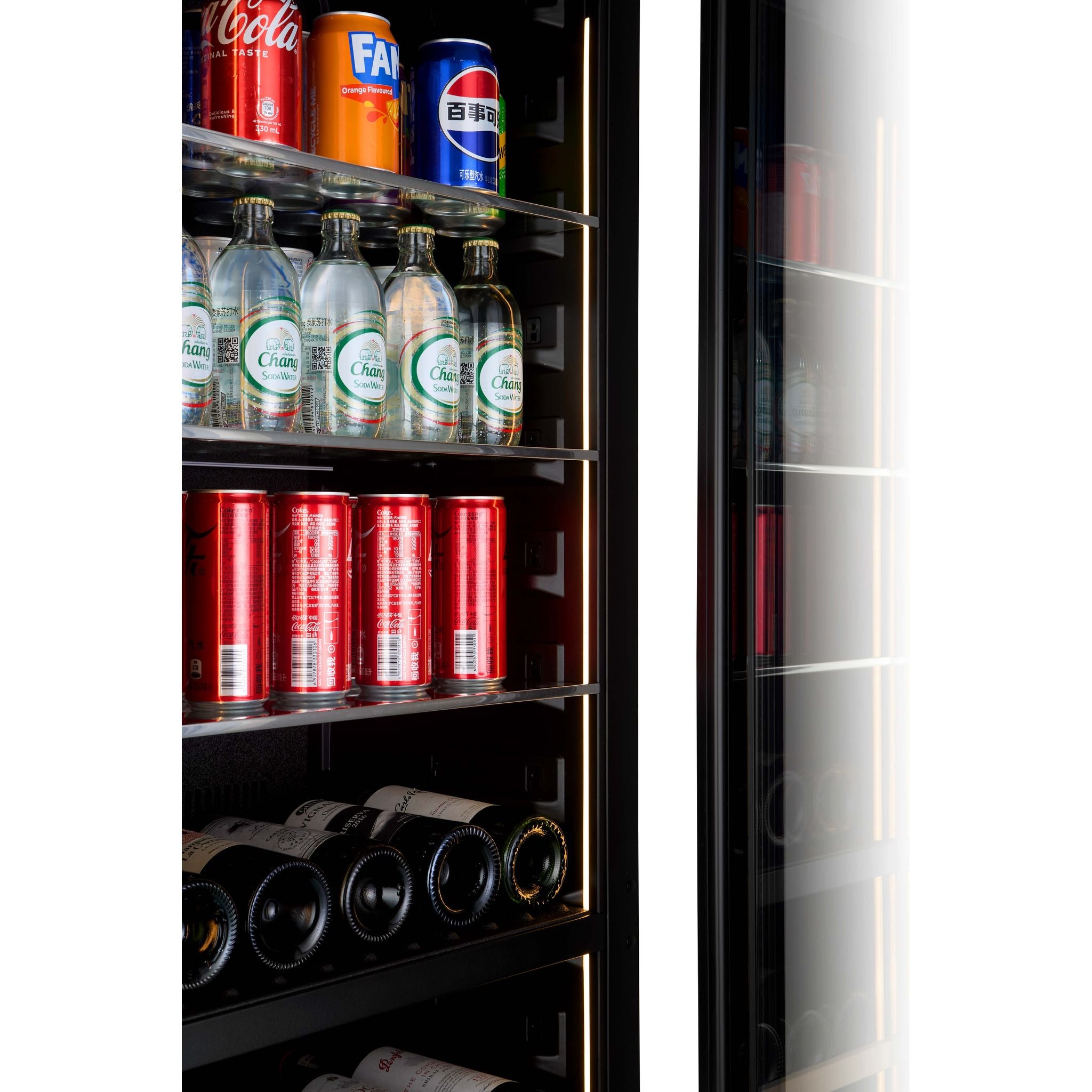 CELLA Beverage Centre - 36 Bottles / 76 Cans - WBV75D-BLACK