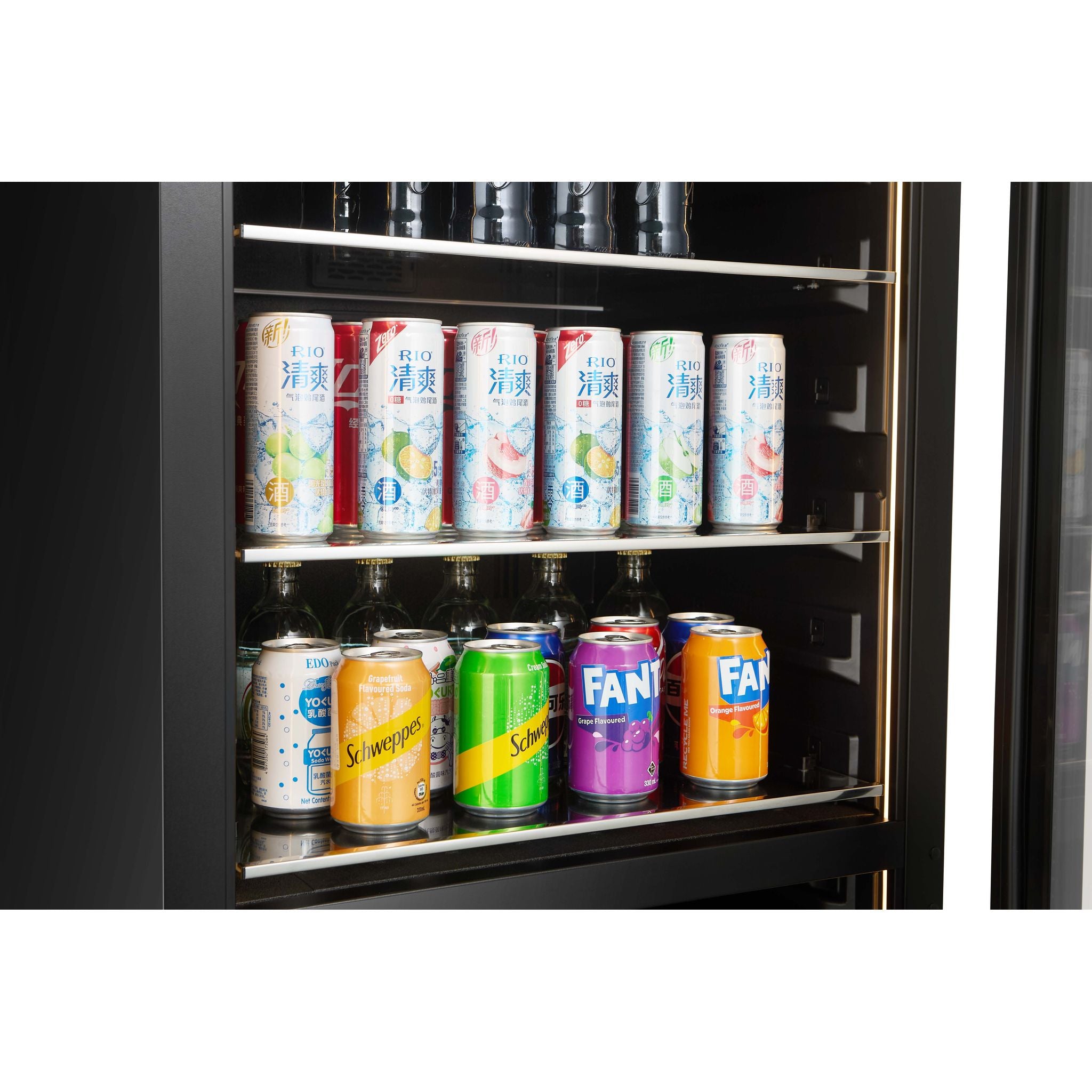 CELLA 600mm Beverage Centre - 60 Bottle /  126 Cans - 57cm Depth - WBV93D-BLACK