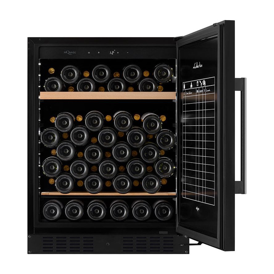 mQuvée - 600mm - WineStore 82 - 66 Bottles-  Anthracite Black