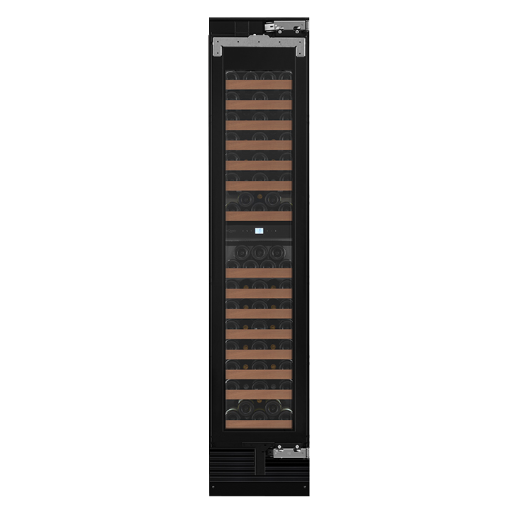 mQuvée Edge 45D Panel Ready - 87 Bottles - Fully Integrated Wine Fridge - Push-Pull