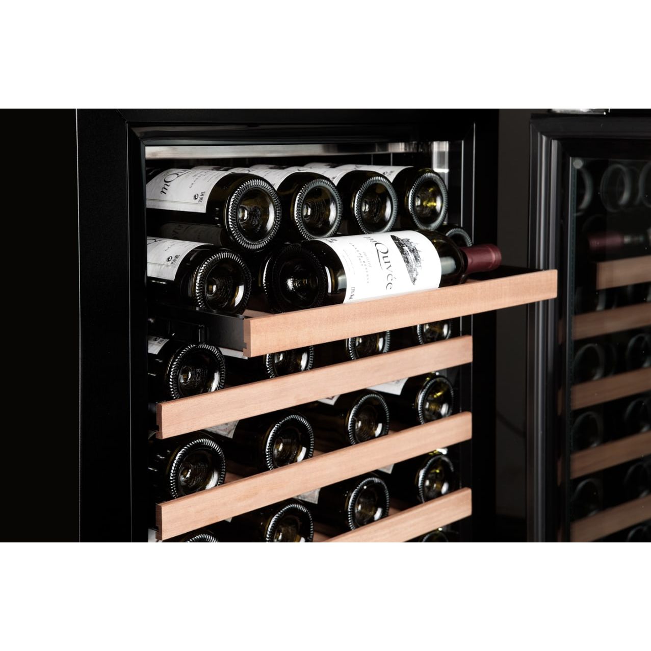 mQuvée WineCave Infinite 187D - 109 Bottles - Tall Wine Fridge - Push-Pull