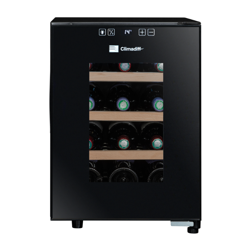 Climadiff - 12 Bottle Freestanding Wine Cooler CC12F