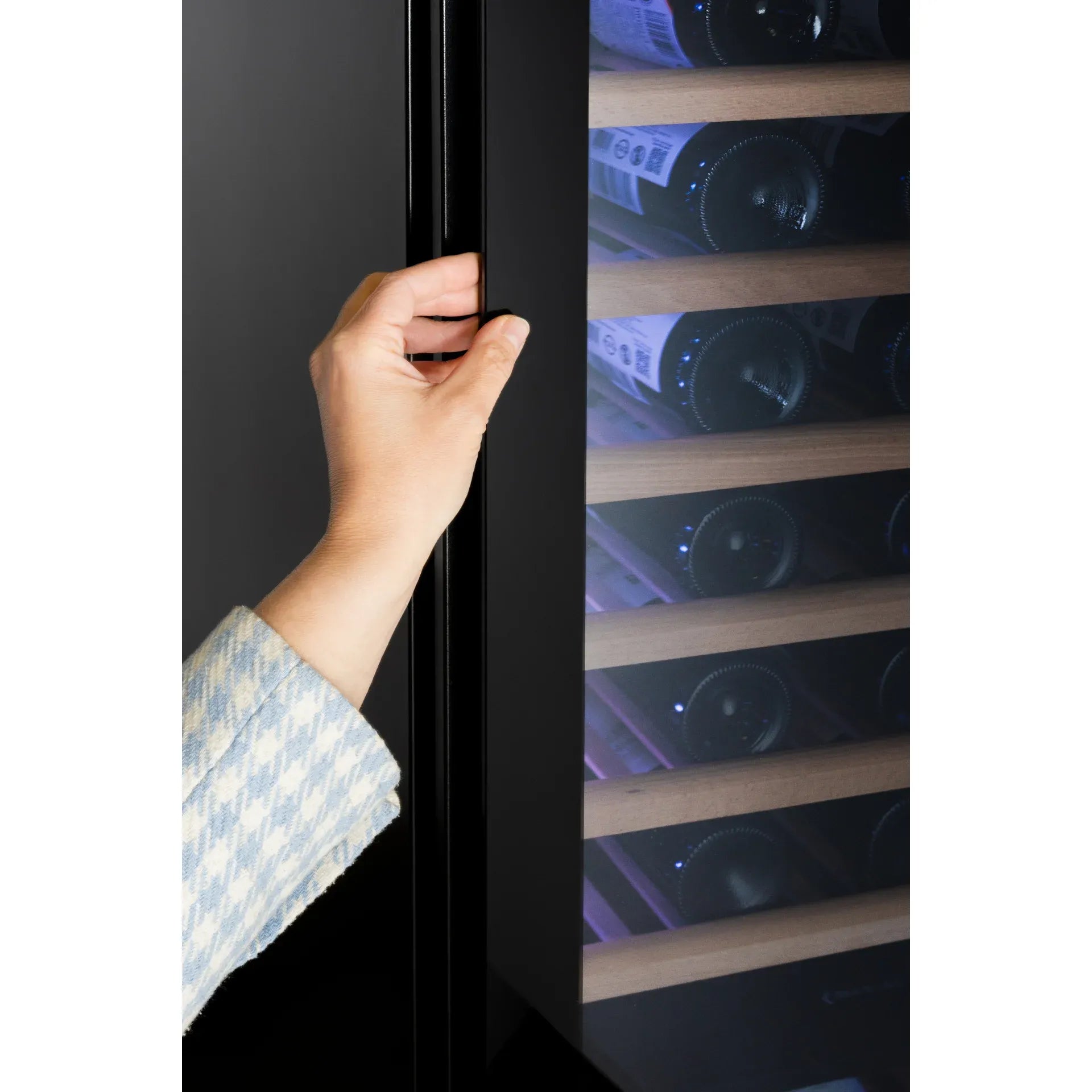 Dunavox FLOW-41 - 600mm Dual Zone - 41 Bottle - Built In Wine Cooler - DAUF-41.146DBH 88cm height