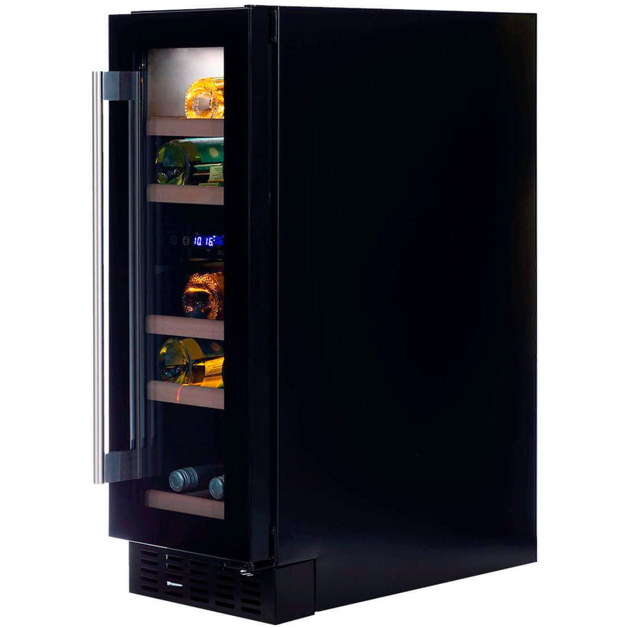 Dunavox FLOW-17 - 300mm Dual Zone - 17 Bottle - Built In / Freestanding Wine Cooler - DAUF-17.58DB